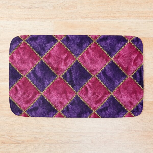 Item preview, Royal Purple & Magenta Velvet Harlequin Pattern - Clowncore Aesthetic designed and sold by SavinMercantile.
