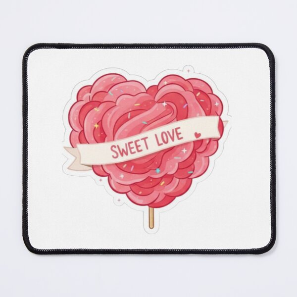 Item preview, Sweet Love Cotton Candy Heart. Sweet Love Illustration. designed and sold by ZyVoAli.