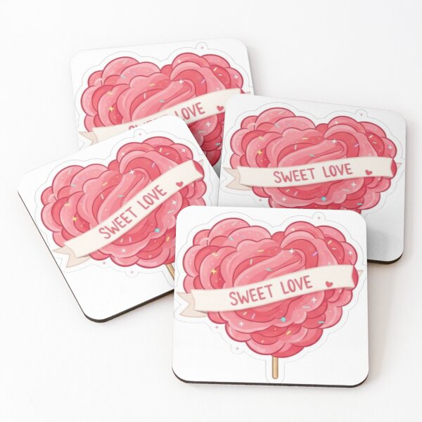 Item preview, Sweet Love Cotton Candy Heart. Sweet Love Illustration. designed and sold by ZyVoAli.