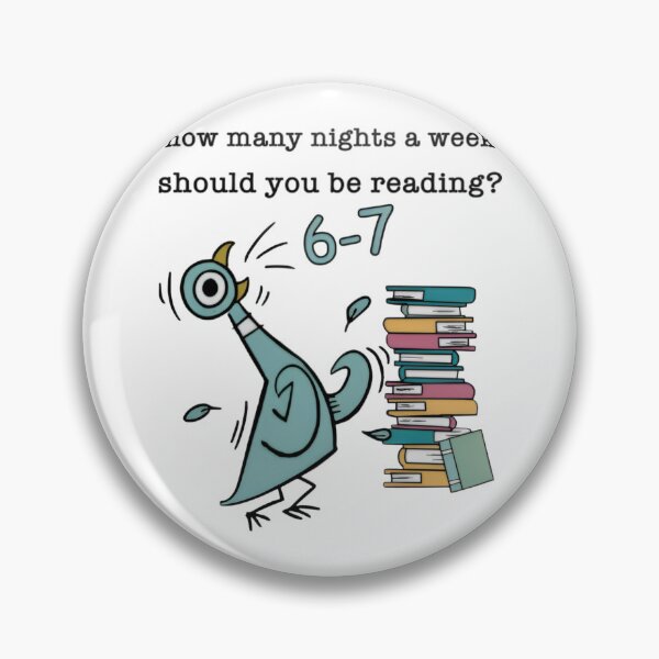 Item preview, How Many Nights A Week Should You Be Reading 6-7 Pigeon-Elephant-Piggie Children's Books  designed and sold by PearliDietrich.