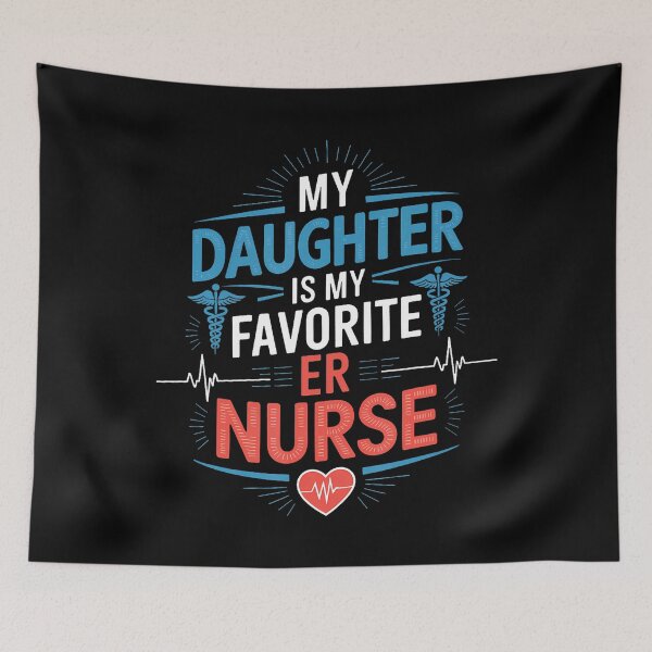 Item preview, Nurse Daughter My Daughter Is My Favorite Er Nurse Nursing designed and sold by posterbug34.