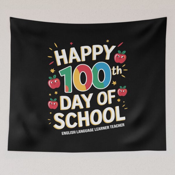 Item preview, English Language Learner Teacher 100th Day Of School designed and sold by Rrettgison.