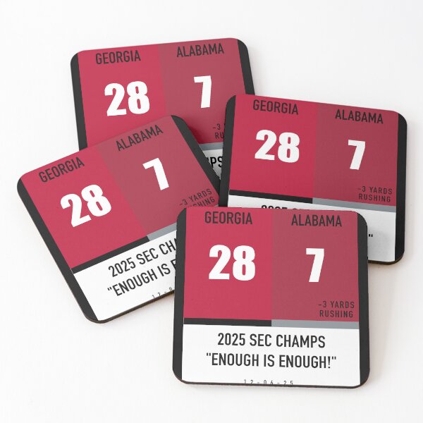 Item preview, Georgia vs Alabama 2025 SEC Football Score designed and sold by Kangavark.