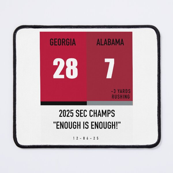 Item preview, Georgia vs Alabama 2025 SEC Football Score designed and sold by Kangavark.