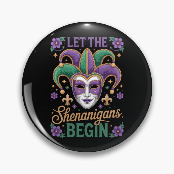 Item preview, Let The Shenanigans Begin Masked Mardi Gras designed and sold by VENOM0RIOT.
