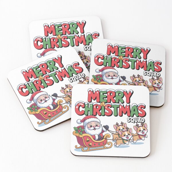 Item preview, Funny Santa Dog party merry Christmas to all of you Xmas Gift squad  designed and sold by kaka8888.