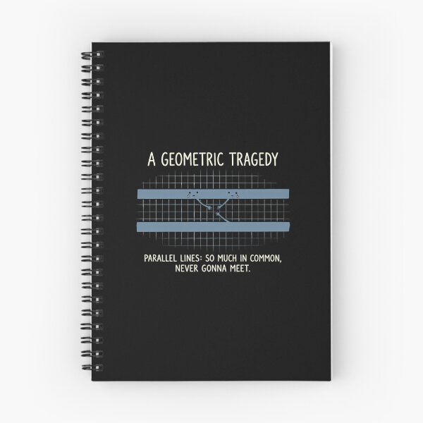 Item preview, Geometric Tragedy Parallel Lines Funny Math Pun designed and sold by Mason-Pride.