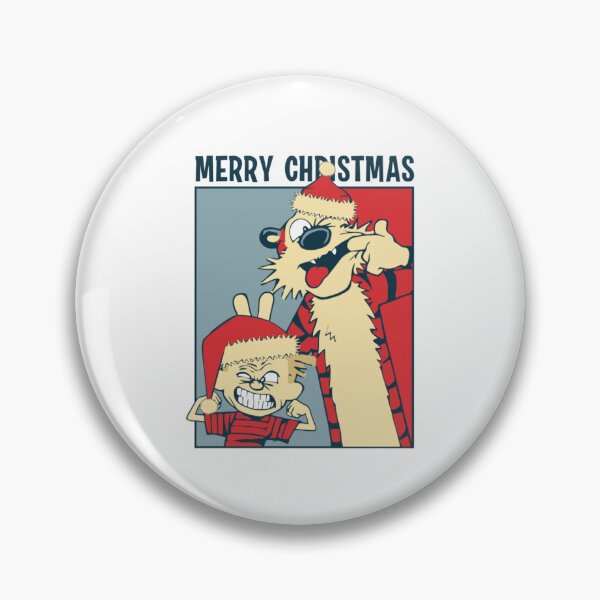 Item preview, Calvin And Hobbes Merry Christmas Sticker designed and sold by jehllutkes.