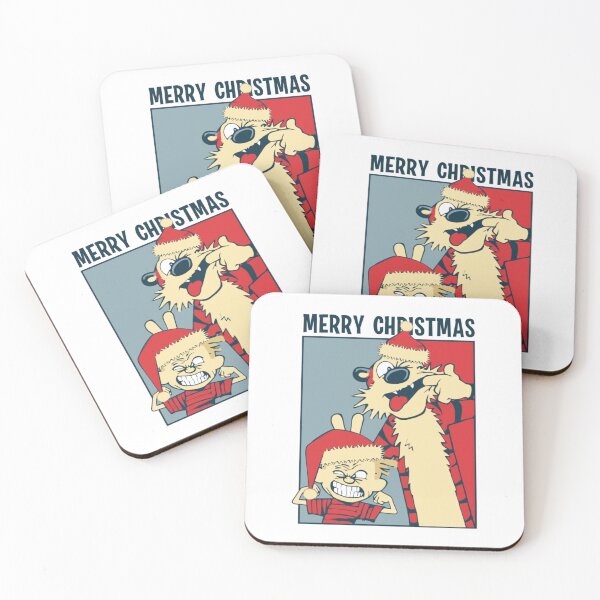 Item preview, Calvin And Hobbes Merry Christmas Sticker designed and sold by jehllutkes.