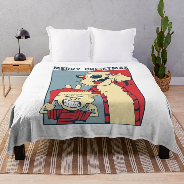 Item preview, Calvin And Hobbes Merry Christmas Sticker designed and sold by jehllutkes.