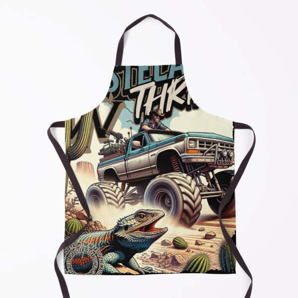 Item preview, Post-Apocalyptic Cowboy Off-Roading Bearded Dragon Design designed and sold by GenZFashion000.