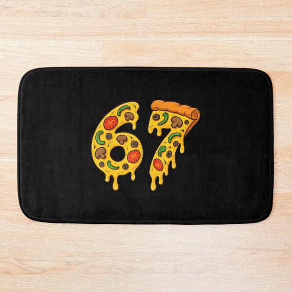 Aperçu de l'œuvre 67 Pizza Meme Drôle Six Seven Gen Alpha Slang créée et vendue par bambiai.
