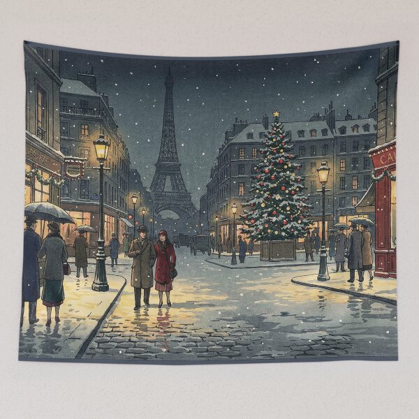 Item preview, Nostalgic Paris in Christmas Winter designed and sold by Takeda-art.