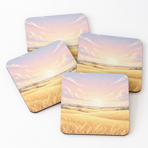 Item preview, Golden Hour Wheat Fields. Eternal Summer Meadow designed and sold by ZyVoAli.