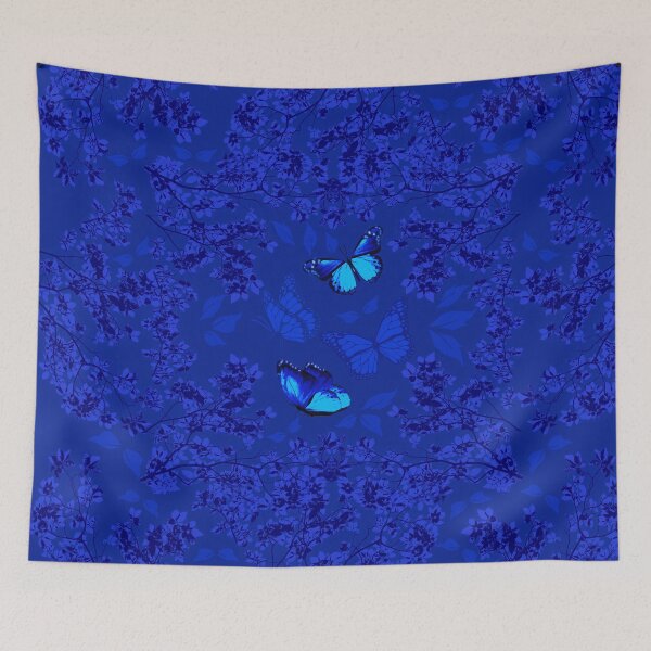 Item preview, Blue Foliage Butterfly in an emotional dream designed and sold by SueKnox.