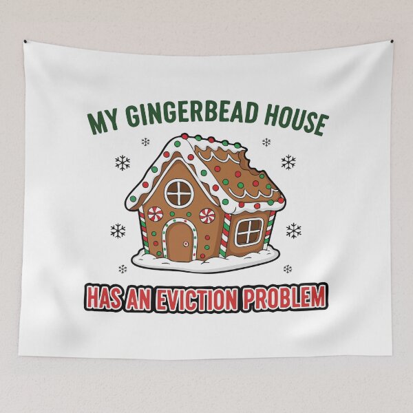 Item preview, Funny Gingerbread House Christmas Joke designed and sold by graphicnew.