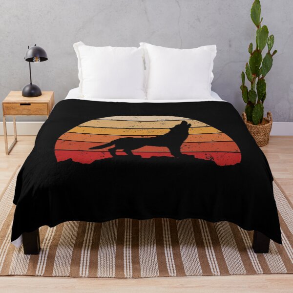 Item preview, Wolf Animal Lovers - Vintage Sunset Retro designed and sold by idalineverica.