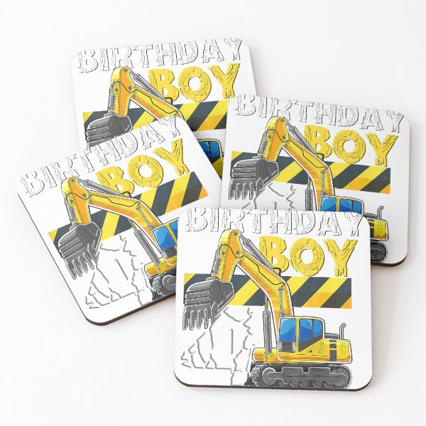 Item preview, Kids Bday Boy 4th Birthday Excavator Cool Construction designed and sold by AronWade.