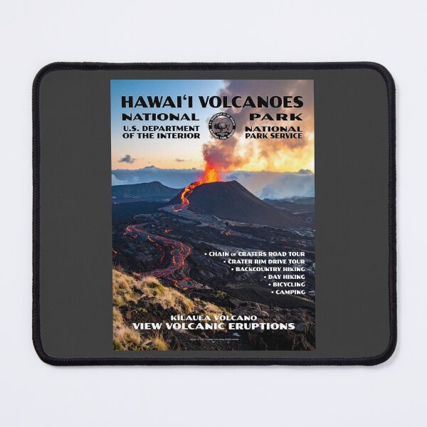 Item preview, Vintage WPA-Style Hawai‘i Volcanoes National Park Poster designed and sold by travelwitheric.