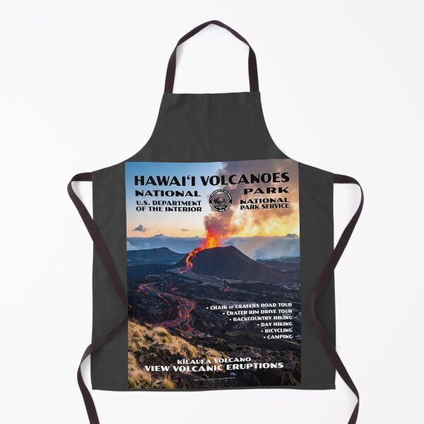 Item preview, Vintage WPA-Style Hawai‘i Volcanoes National Park Poster designed and sold by travelwitheric.