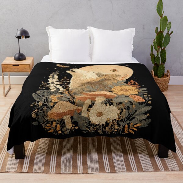 Item preview, Moon Phase Wolf Cottagecore designed and sold by geavzflwmg35.