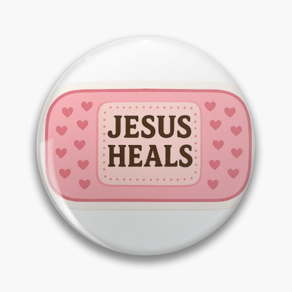 Item preview, Jesus Heals Bandage with Hearts designed and sold by jate2765.