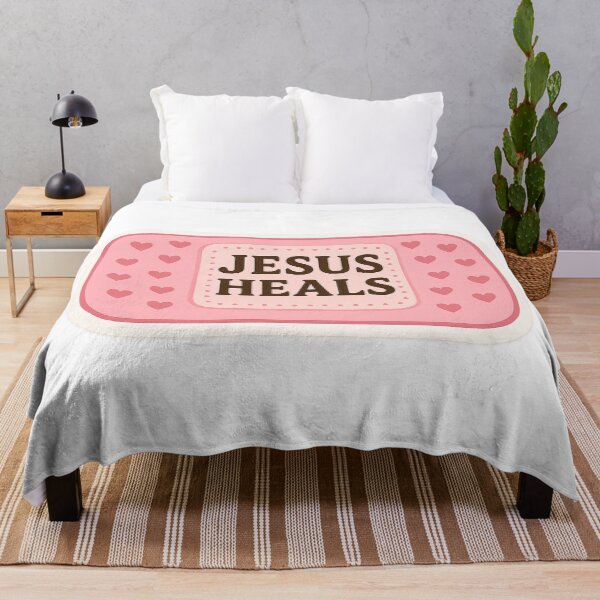 Item preview, Jesus Heals Bandage with Hearts designed and sold by jate2765.