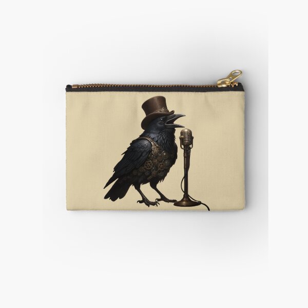 Item preview, Crooning Crow a Steampunk Singer designed and sold by Whimsical Art by Angela.