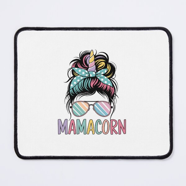 Item preview, Funny Mamacorn Unicorn Messy Bun Mom Mother's Day Girl Women designed and sold by Rrettgison.