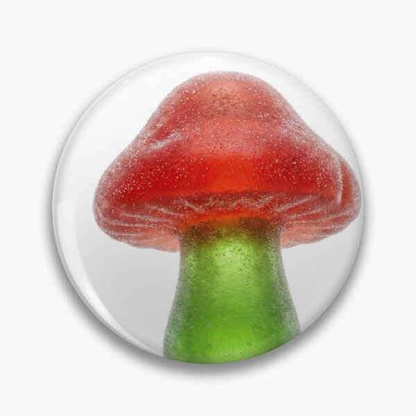 Item preview, Red & Green Sour Gummy Mushroom - Hyper-Realistic Candy Art designed and sold by SavinMercantile.