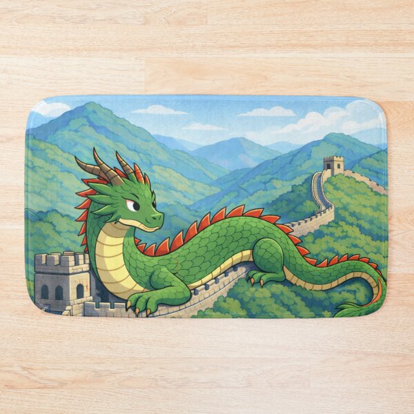 Item preview, Guardian Dragon of the Great Wall of China – Epic Fantasy Dragon Art designed and sold by EpicDragons-.
