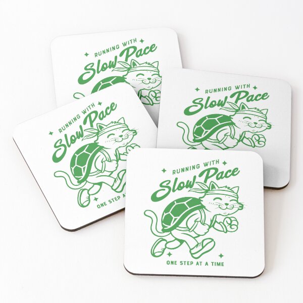 Item preview, Running With Slow Pace - Cute Turtle Shell Cat Jogging Art designed and sold by AdyKurniawan.