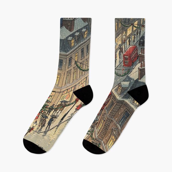 Item preview, Nostalgic Christmas in London Street designed and sold by Takeda-art.