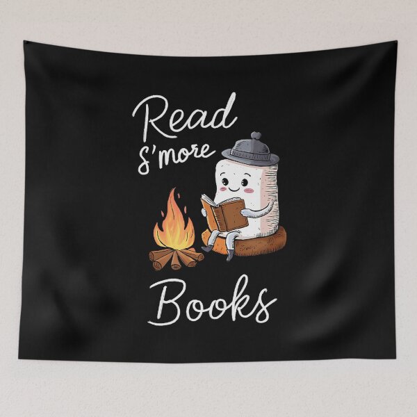 Item preview, Read S'More Books Cute Campfire Reading Book Lovers designed and sold by reeneregen.