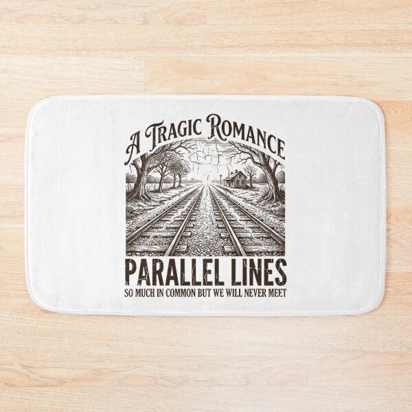 Item preview, Parallel Lines A Tragic Romance Math Pun designed and sold by Mason-Pride.