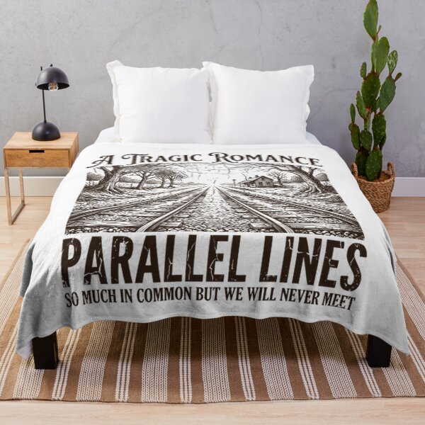 Item preview, Parallel Lines A Tragic Romance Math Pun designed and sold by Mason-Pride.