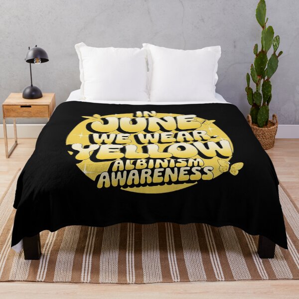 Item preview, In June We Wear Yellow Albinism Awareness Month designed and sold by Rrettgison.
