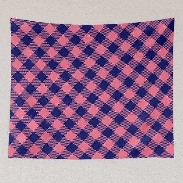Item preview, Pink Plaid Gingham - Abstract Geometric Shape Pattern - Gifts For Men designed and sold by RoyalStarsPatts.