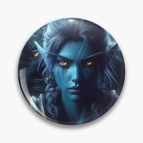 Item preview, Night Panther Elf designed and sold by GalleryBrisArt.