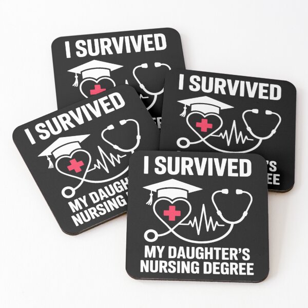 Item preview, I survived My Daughter's Nursing Degree, Proud Mom Dad Nurse designed and sold by VENOM0RIOT.