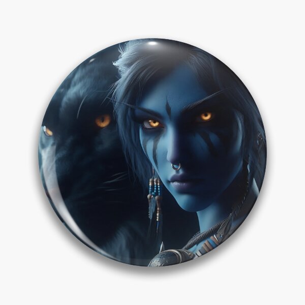 Item preview, Night Panther Elf designed and sold by GalleryBrisArt.