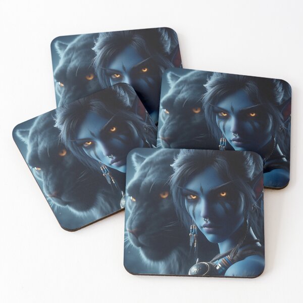 Item preview, Night Panther Elf designed and sold by GalleryBrisArt.