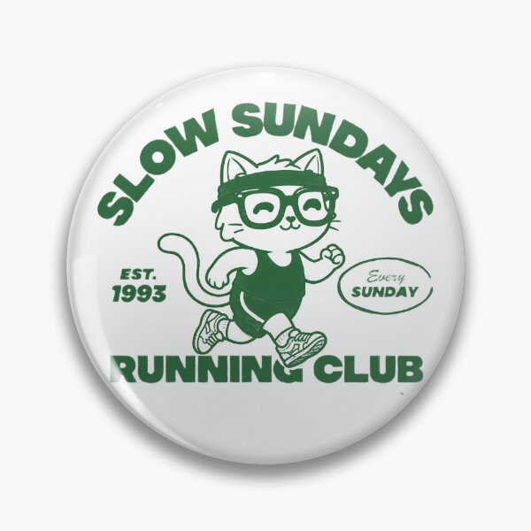 Item preview, Slow Sundays Running Club - Cute Vintage Cat Jogger Art designed and sold by AdyKurniawan.