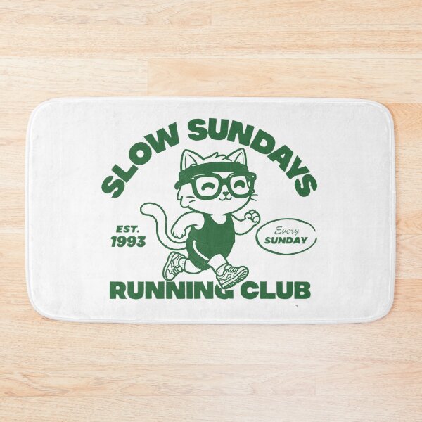 Item preview, Slow Sundays Running Club - Cute Vintage Cat Jogger Art designed and sold by AdyKurniawan.
