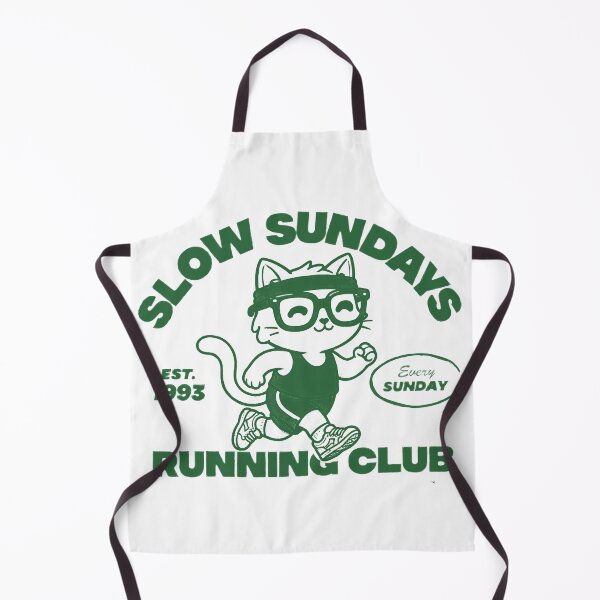 Item preview, Slow Sundays Running Club - Cute Vintage Cat Jogger Art designed and sold by AdyKurniawan.