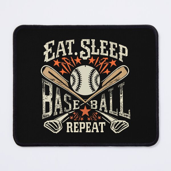 Item preview, Eat Sleep Baseball Repeat designed and sold by egginsaqbuss.
