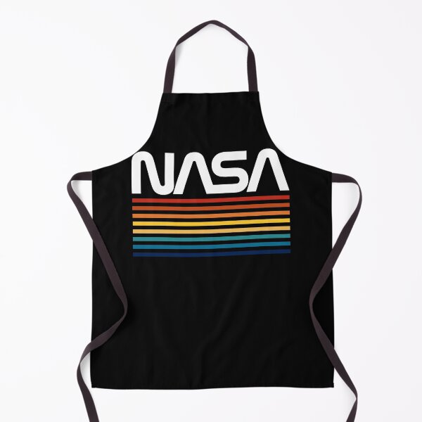 Item preview, Vintage Nerdy NASA Worm Logo Color Stripes Space Science Teacher White Text designed and sold by MathWare MathClips.