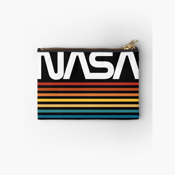 Item preview, Vintage Nerdy NASA Worm Logo Color Stripes Space Science Teacher White Text designed and sold by MathWare MathClips.