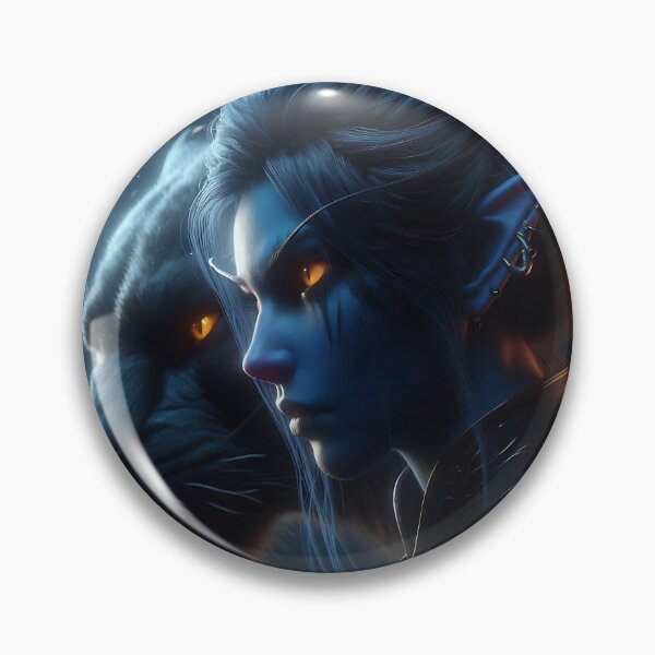 Item preview, Night Panther Elf designed and sold by GalleryBrisArt.