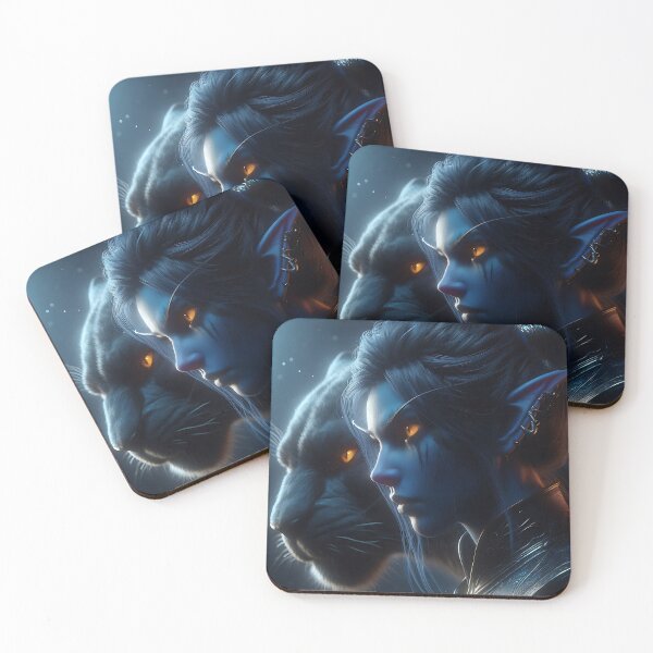 Item preview, Night Panther Elf designed and sold by GalleryBrisArt.